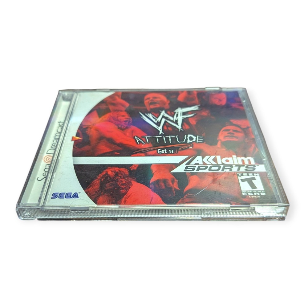 WWF Attitude Sega Dreamcast 1999 Wrestling Video Game Acclaim Sports CIB - Picture 9 of 9